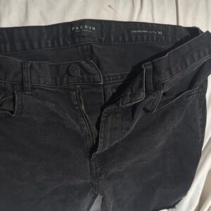 PacSun Black Denim Shorts